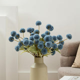 Faux Kiku Flower Grey – 10-Stem Pack Faux Chrysanthemum Flowers – Artificial Flower Ball For Floral Arrangements, Table Centerpieces, Flower Bouquet – Realistic Faux Flowers For Vase, Wedding, Party