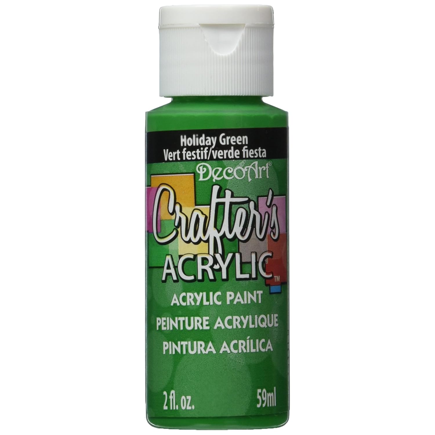 DecoArt Crafter's Acrylic Paint, 2-Ounce, Holiday Green