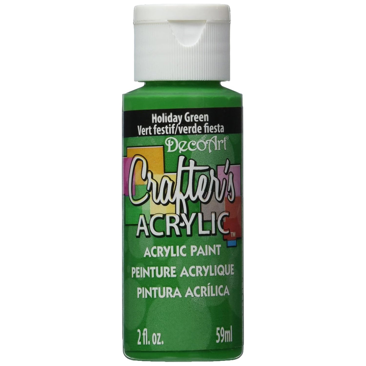 DecoArt Crafter's Acrylic Paint, 2-Ounce, Holiday Green