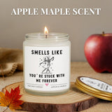 Valentines Gifts For Her Him, Funny Anniversary Candle Gifts For Women Men Couple - Apples Maple Scent, Christmas Birthday Gift For Girlfriend Boyfriend Wife Husband, Cute Best Friend Friendship Gift