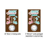 Footprints Baby Shower Scratch Off Cards - (30 Cards) - Scratch Off Tickets - Shower Party Game - Raffle Tickets