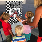 Racing Car Party Games, Pin The Wheel On The Cars Game For Monster Truck Wheels Car Speed Birthday Party Decorations Supplies