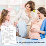 Baby Shower Game - Baby Trivia Game Cards For New Parents, New Mom & Dad Card, Gender Reveal Boy Or Girl, 30 Set Minimalist Baby Shower Party Supplies -06