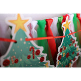 Christmas Highchair Banner Decoration For Baby - High Chair Fabric Garland, Merry Christmas Banner Photo Props, Handmade Party Theme Pull Flag Mantle