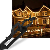 Christmas Light Clip, 200 Packs Clay Tile Roof Clips, Outdoor Holiday Light Clips For C7, C9, Mini Lights And Icicle Lights (Black)