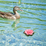 Artificial Floating Water Lily Lotus Flower Pond Decor 3.94 Inch Simulated Lotus For Garden Home Patio Water Feature Decoration