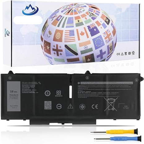 07KRV 41Wh Laptop Battery Replacement for Dell Latitude 5430 5530 Precision 3570