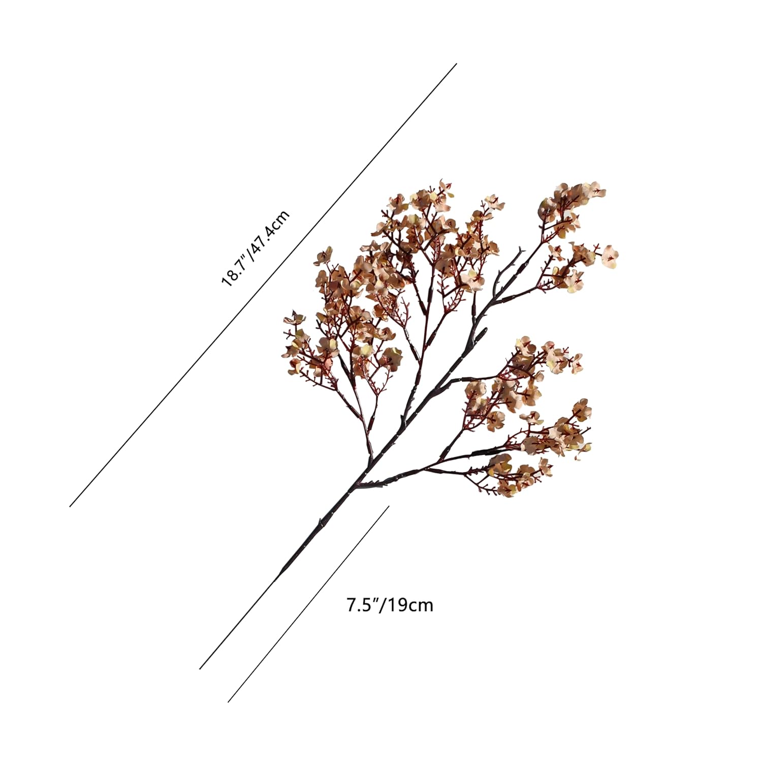 Light Brown Artificial Baby’S Breath European Flowers 6 Bundles Silk Gypsophila With Bendable Stems For Fall Valentine'S Day And New Year Centerpiece Wedding Decor And Table Arrangements