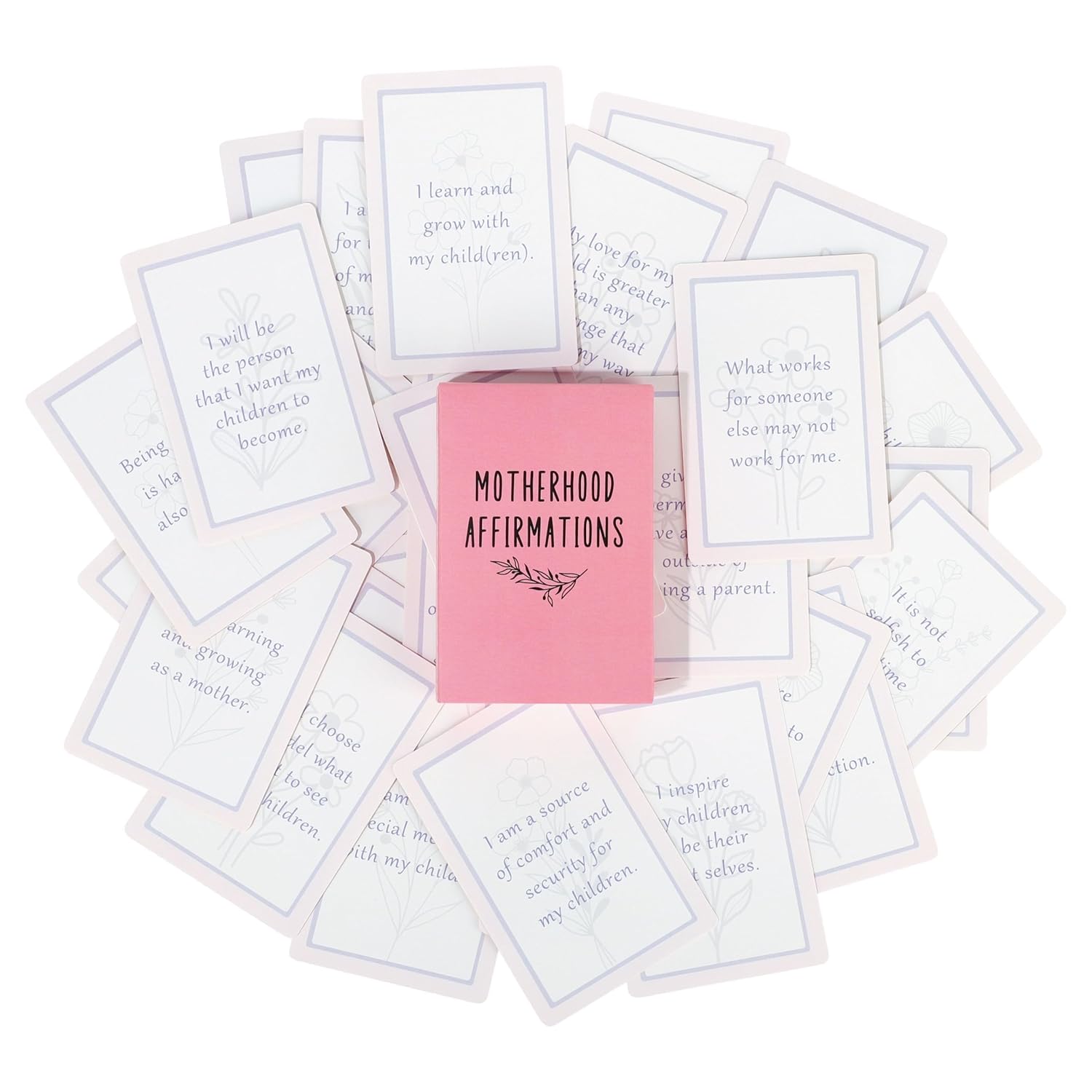 New Mom Gifts Affirmation Cards,Postpartum Gifts For New Mom Care Package After Baby Essentials, First Mothers Day Christmas, 50Pcs Mama Mother Affirmations Card