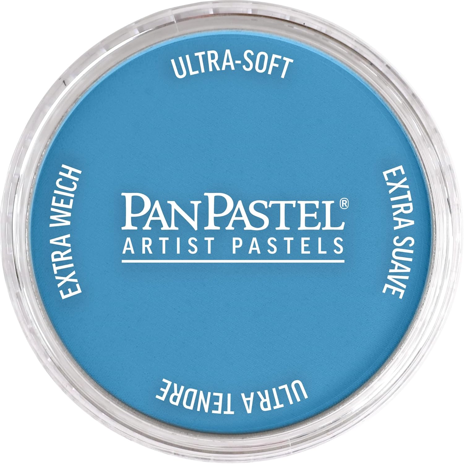 PanPastel Artist Pastels by GOLDEN, Phthalo Blue Light, 2.44” / 62mm Pan Diameter, Professional Artist Pastels, Unique Pan Format (cake-like)