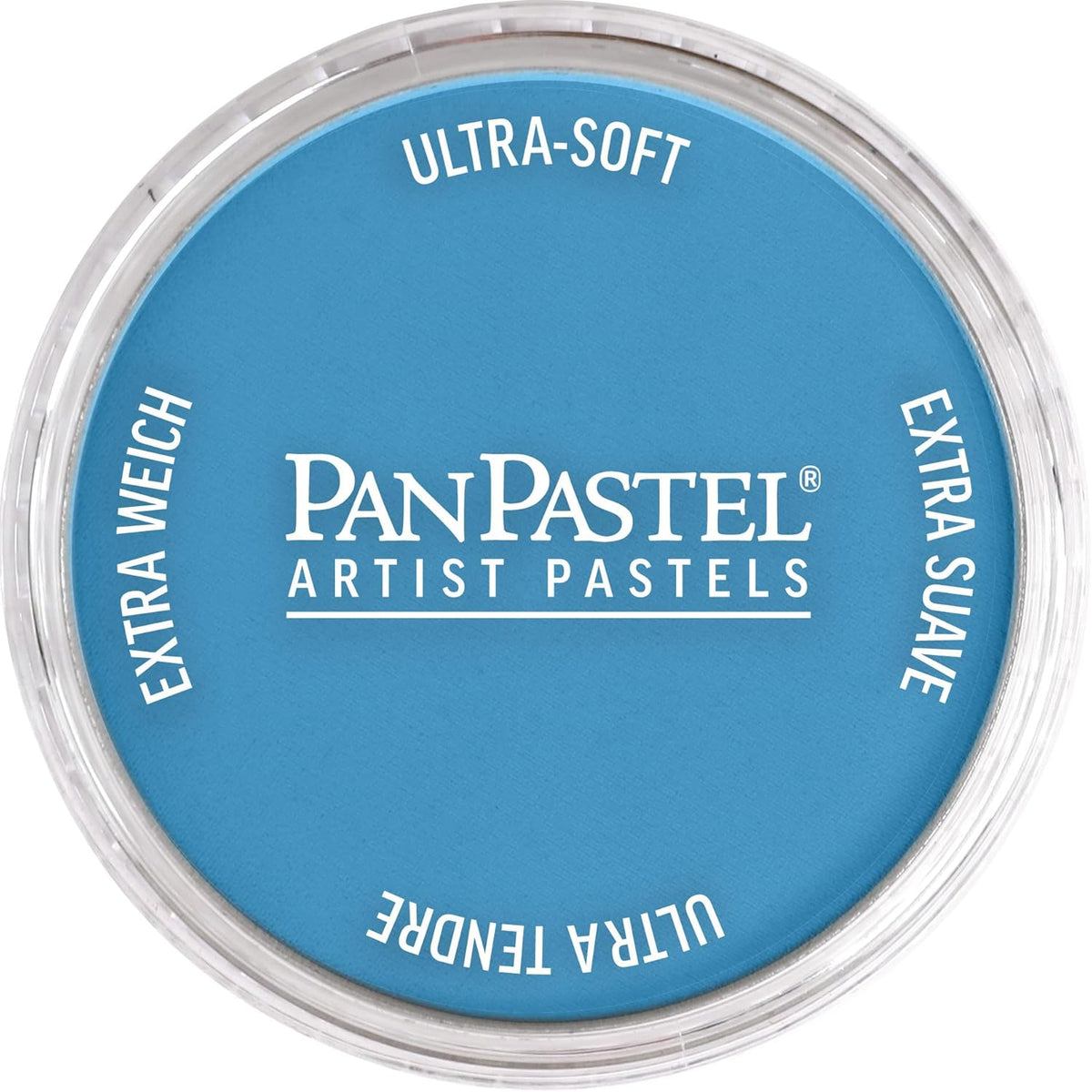 PanPastel Artist Pastels by GOLDEN, Phthalo Blue Light, 2.44” / 62mm Pan Diameter, Professional Artist Pastels, Unique Pan Format (cake-like)