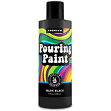 Black Acrylic Pouring Paint, Mars Black, 8Oz (236Ml) Bottle, For Pour Art And Flow Painting