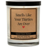 40Th Birthday Gifts For Her - Best Ideas, Buttercream Vanilla Scented, 100% Soy Candle For Women, Friends, Wife, Mom, Sister, Grandma, Handmade Aromatherapy Candles Decoration