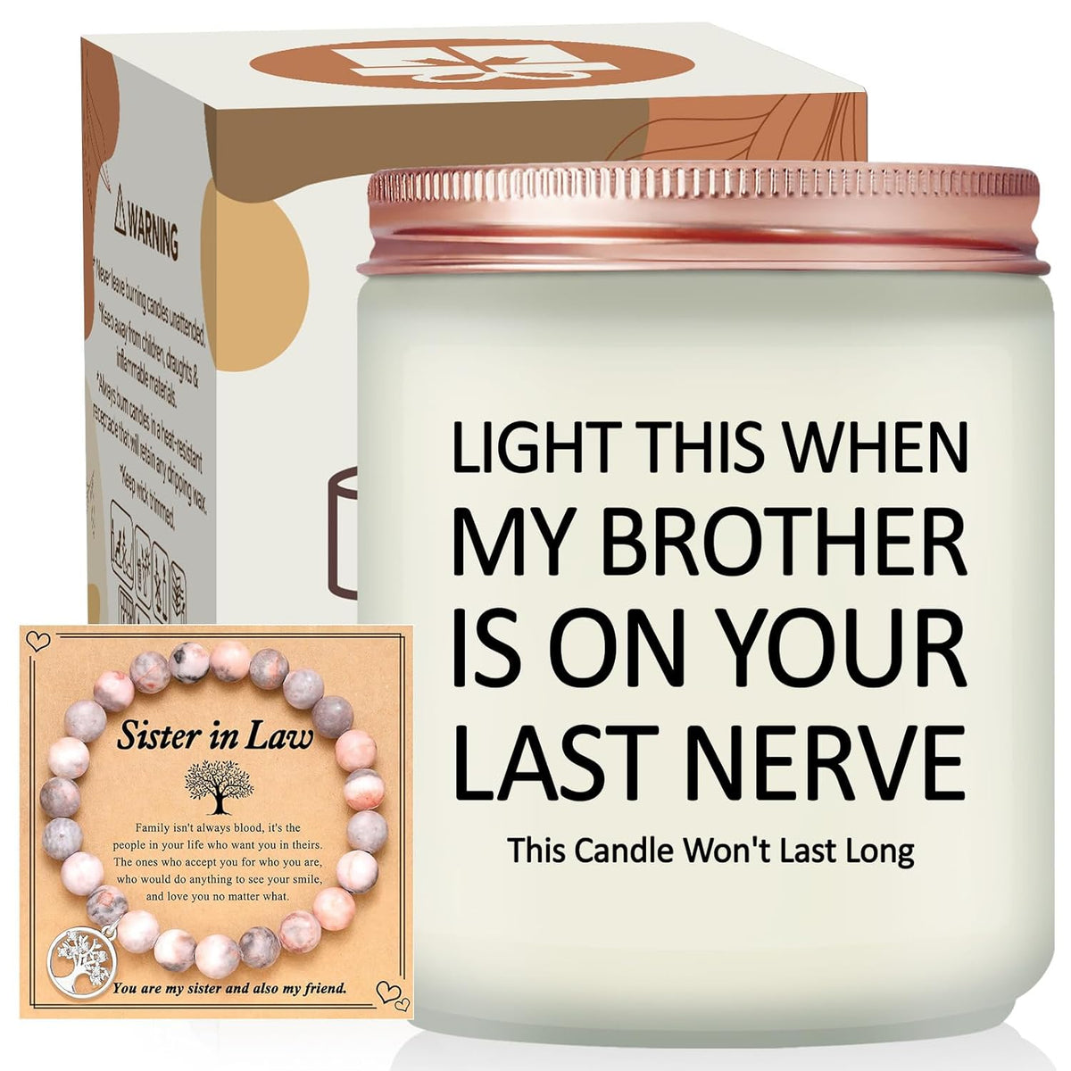 Sister In Law Gifts - Christmas, Birthday, Mother'S Day, Wedding Gifts For Sister In Law - Lavender Scented Candles