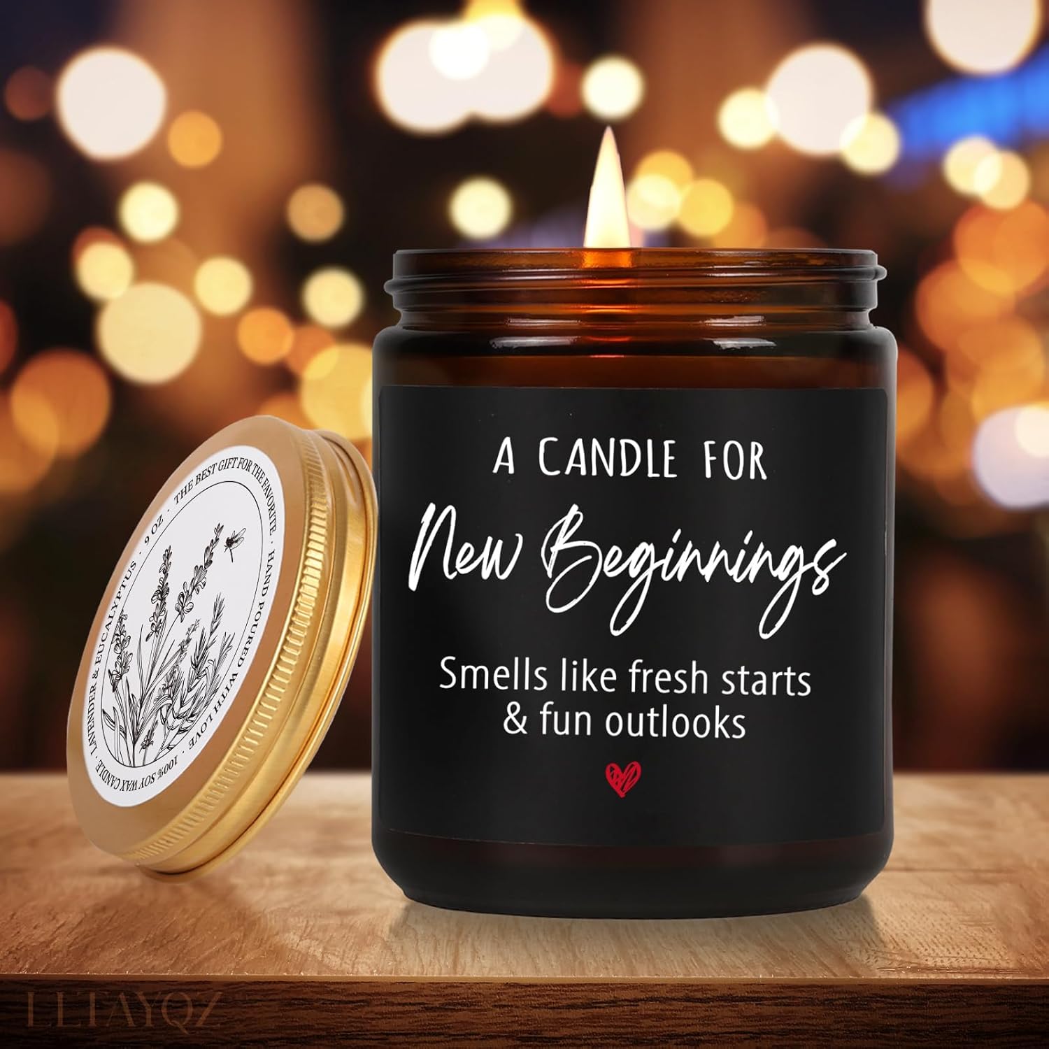 New Beginnings Candle Gifts For Women Men, Funny Fresh Start Candle, Job/Divorce/Breakup/Funny Home/Congratulations, People Moving Away/New Relationship/Going Away Gifts For Women, Men, Coworker-48
