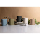 Paddywax Scented Candles Cirque Collection Soy Wax Candle in Oval Concrete Container, 12-Ounce, Peach & Patchouli