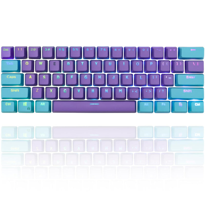 60 Percent Pbt Keyboard Keycaps Oem Profile, Custom Keycaps Double Shot For 61