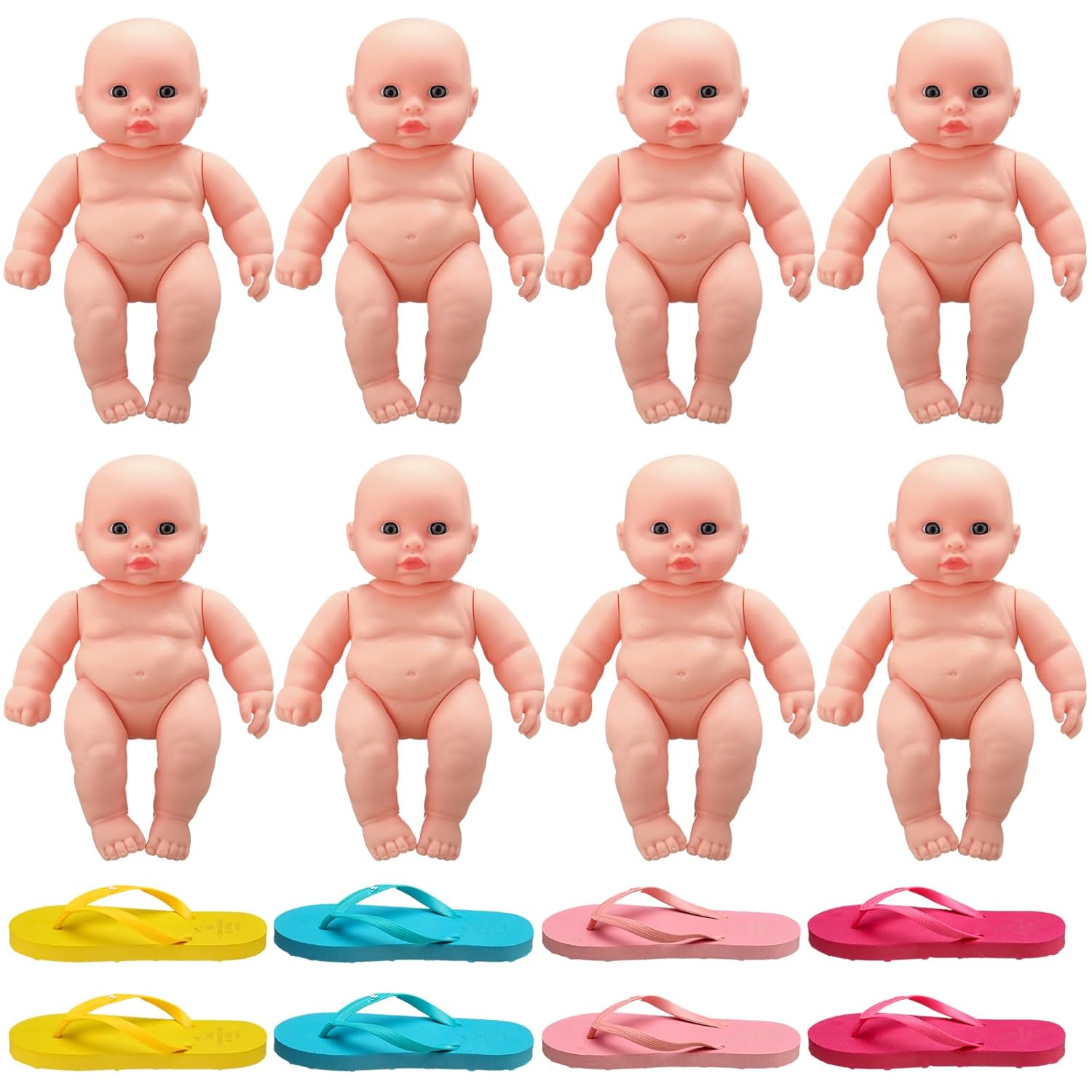 16 Pcs Funny Baby Shower Chancla Game Activities Baby Shower Games How To Throw The Chancla At Their Bad Ass Doll Babies Showers Game Gender Reveal