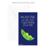 Mini Vegetable Valentines (Wallet-Sized Cards With Tiny Envelopes) For Valentine'S Day (Set Of 24)