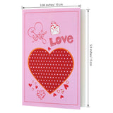48 Pcs Valentine'S Day Cards With Envelopes Bulk Classroom Kids Greeting Cards 4 X 6'' Love Assorted Blank Heart Valentine Postcards For Wedding, Love Ones