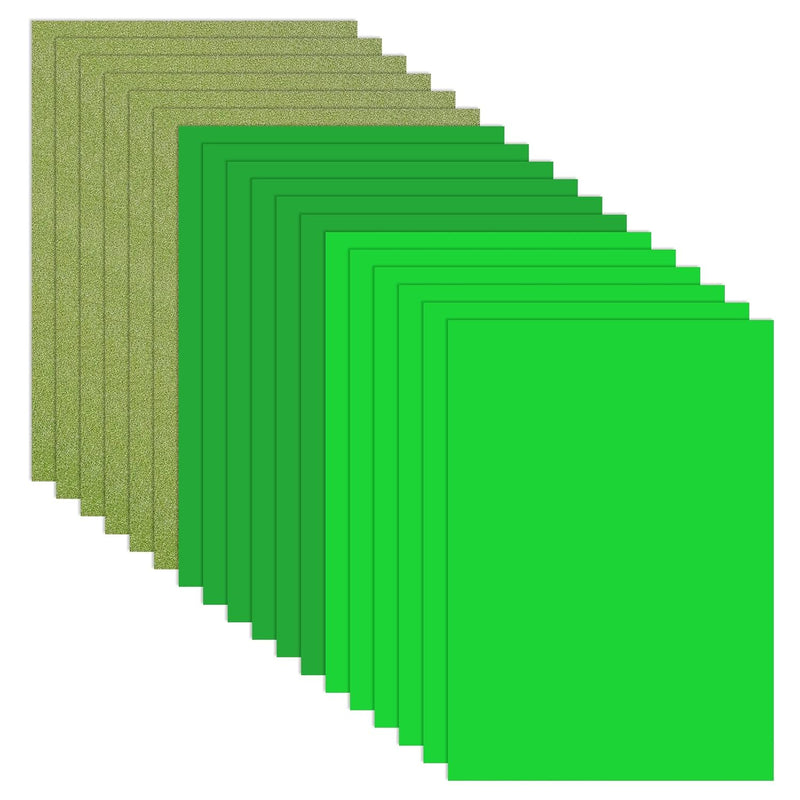 70Pcs St. Patrick'S Day Cardstock Thick Paper, Green Light Green Cards