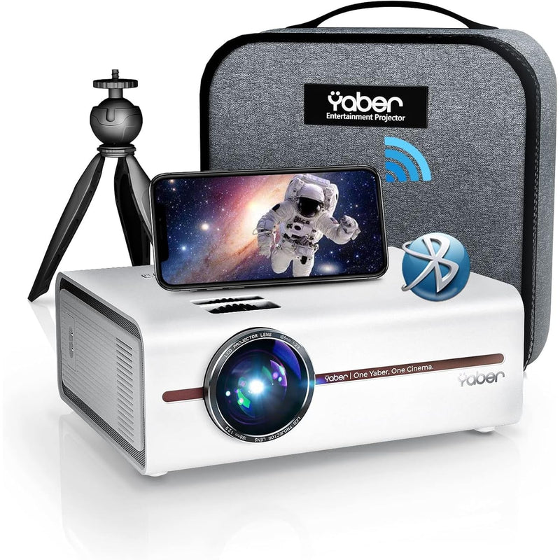 Mini Projector With Wifi And Bluetooth 5.1, 9500L Portable Movie Projector 108