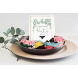 Bridal Shower Game 1 Sign + 30 Size Card White Greenery Girls Night Out Bachelorette Party Drop Your Panties Game