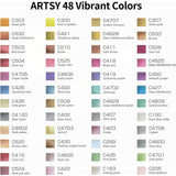 Metallic Watercolor Paint Set – 48 Glitter Colors In A Metal Case With Palette Perfect For Artists, Hobbyists, Students, Beginners