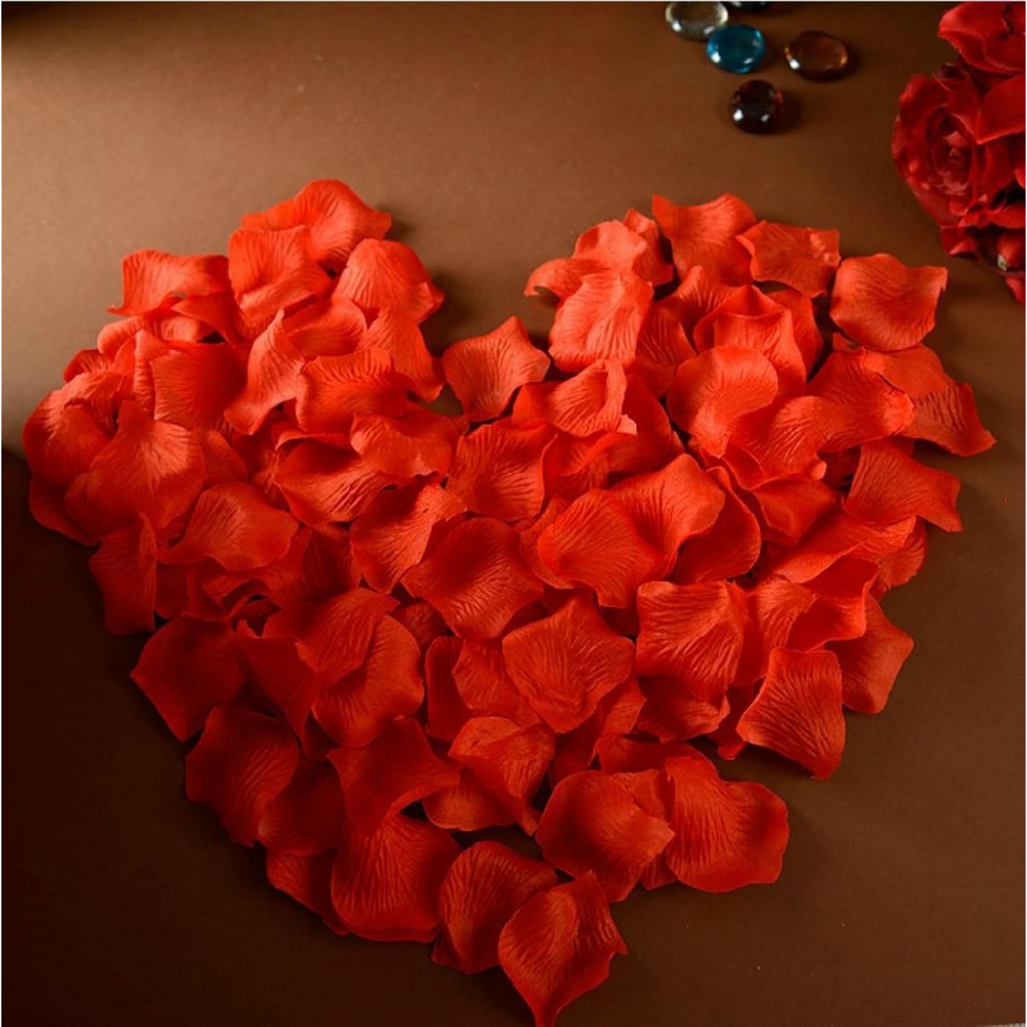500 Pieces Artificial Roses Petals Silk Flower Petals Rose Petals Confetti For Valentines Proposal Wedding Anniversary Romantic Party Decorations