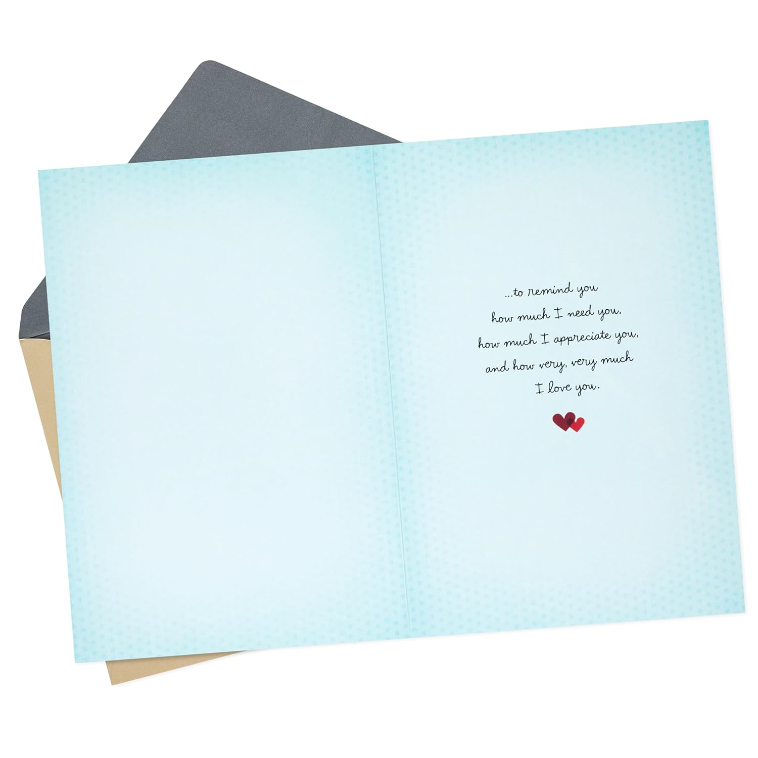 Hallmark Valentine's Day Card (Heart in Envelope) for Anniversary, Romantic Birthday, Everyday Love, Sweetest Day