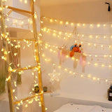 Star String Lights For Bedroom - 17 Ft 50 Led Fairy Christmas Lights Battery Operated, Indoor Outdoor Waterproof Star Tw