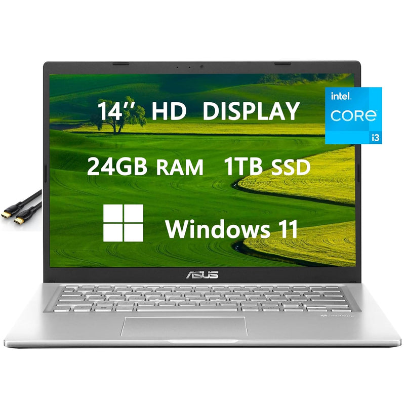 2023 Newest Upgraded Vivobook Laptops For Student & Business By Asus, 14'' Hd