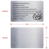 When I Say I Love You More Stainless Steel Insert Card - Anniversary Sentimental Gifts For Boyfriend Or Girlfriend,I Love You Card Romantic Gifts For Him Or Her… (Silver-5)