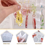12 Pcs Earring Resin Molds - Epoxy Resin Molds - Silicone Jewelry Mold With Hole - Casting Molds In Various Shapes And Sizes For Earrings, Pendants, Keychains, Jewelry Making, Diy Crafting