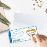 Surprise Boarding Pass Gift Ticket, Diy Scratch Off Travel Ticket Set With Envelope, Surprise Reveal Ticket Gift For Valentine'S Day, Holidays, Birthday, Wedding, Anniversary - A49