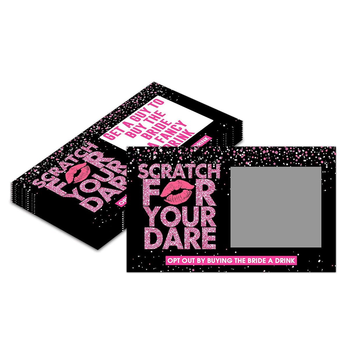 Bachelorette Dare Card Party Games, Rose Gold Bridal Shower Scratch Off Game Dare Card, Girls Night Out Activity, Wedding Party/ Engagement Party/ Bride Shower Supplies Decorations– 40 Cards(A02)