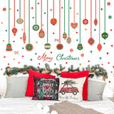 Christmas Bell Wall Stickers Removable Large Xmas Ornament Wall Decals Peel And Stick Merry Christmas Wall Decals Xmas Holiday Wall Stickers Winter Holiday Party Supplies Decorations