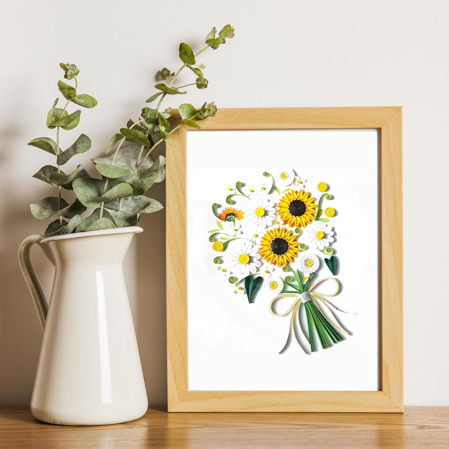 Sunflower Greeting Card For Mom,Happy Birthday And Mother Day Quilling Cards,3D Greeting Card Paper Handmade Art,Design Greeting Card Anniversary Thank You,Card With Envelop (Sunflower)