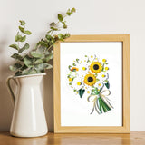 Sunflower Greeting Card For Mom,Happy Birthday And Mother Day Quilling Cards,3D Greeting Card Paper Handmade Art,Design Greeting Card Anniversary Thank You,Card With Envelop (Sunflower)