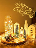 5 Pack Battery Operated Fairy Lights 7FT 20 LED Warm White String Lights with Timer Silver Wire for Bedroom Wedding Party Christmas Decor