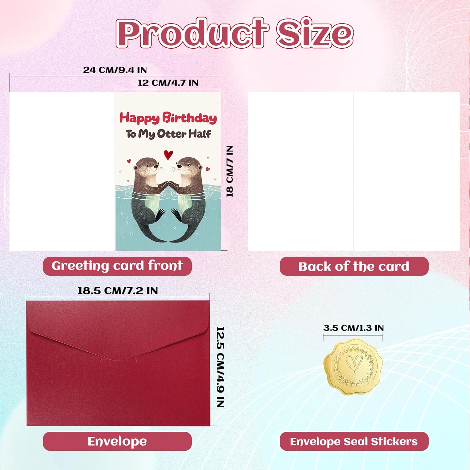 Funny Birthday Card & Gifts For Him,Her,Men, Women,Wife,Husband,Boyfriends And Girlfriends,Cute Happy Birthday Greeting Cards/Wedding Card/Valentine'S Day Cards 5X7 Inch