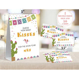 How Many Kisses Bridal Shower Game, Cactus Bridal Shower Sign And 50 Cards, Bridal Games For Showers, Engagement Party Games, Wedding Shower Decor, Bridal Shower Gifts For Couples,6