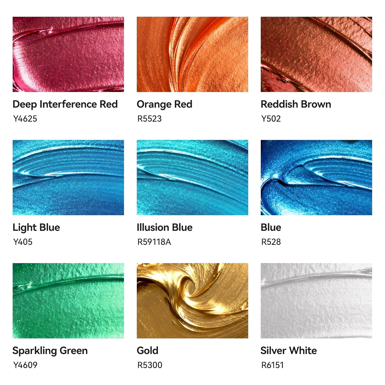 Metallic Oil Paint Set,9 Colors*60Ml Large Tubes, Professional Oil Based Paint For Canvas Paint, High Saturation And Consistency, Oil Paints Supplies For Artists, Students, Beginners