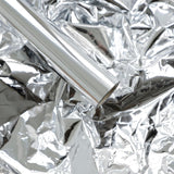 Silver Gift Wrapping Paper Waterproof Bouquet Wrap Mirror Film Korean Style Fresh Flowers Wrapping Paper Christmas, Holiday Diy Deco 22X360 Inches (Silver)