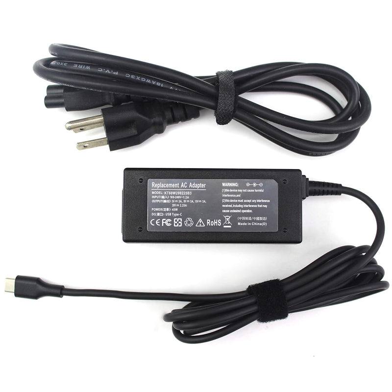 45W Type Usb C Laptop Charger Compatible With Chromebook 100E 300E 500E C330 T