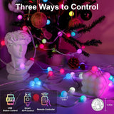 Smart RGB Christmas String Lights 16.4Ft 33LED Music Sync Party Decor
