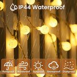 100 LED Globe String Lights 59FT Plug in Fairy Lights with Remote Control 8 Lighting Modes Waterproof Dimmable Warm White Decorative String Lights for Indoor Outdoor Bedroom Patio Party Decor