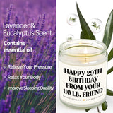 Funny Best Friend Birthday Gifts For Women- Handmade Lavender Soy Wax Candle- Happy 30Th, 40Th, 50Th, 60Th,70Th Birthday Gifts For Women, Friend, Her, Bestie (7Oz)