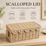 13 Inch Decorative Cable Management Box and Cord Organizer for Home and Living Room