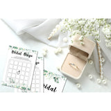 Bridal Shower Game Set - Bridal Bingo Party Cards For Wedding - Greenery Wedding Party Favor Decor - Tropical Jungle Engagement/Bachelorette Party Games Supplies & Activities - 30 Game Cards(B07)